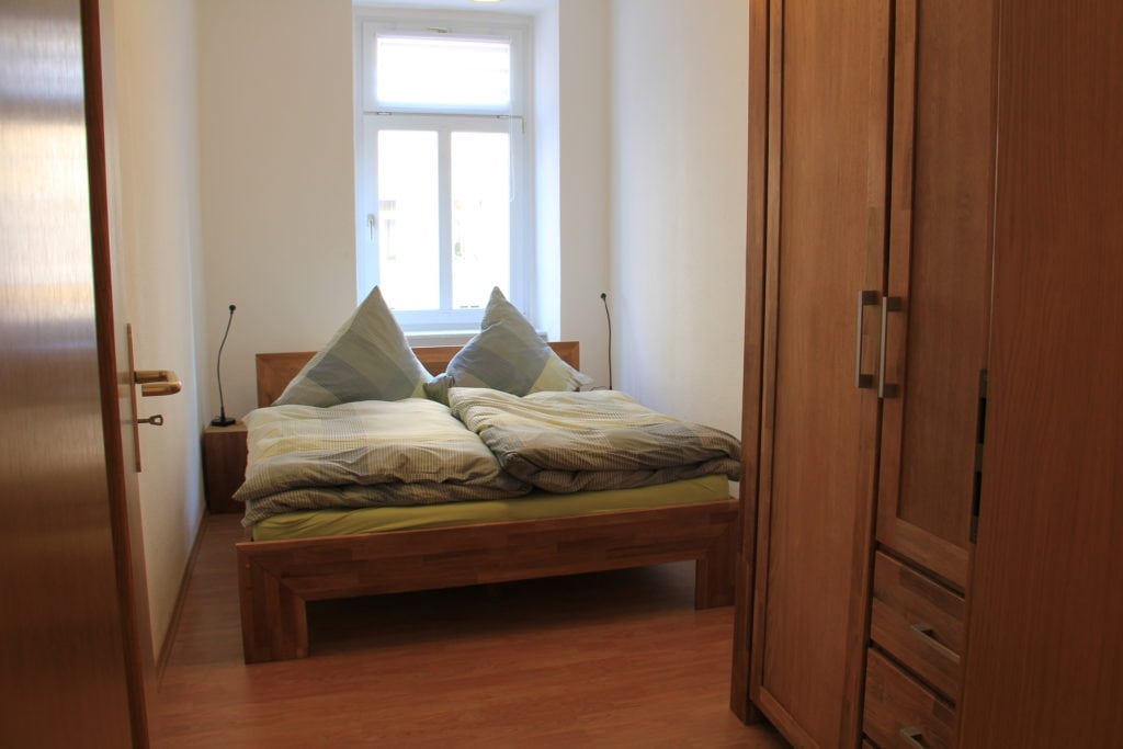 Ferienwohnung in Leipzig Schlafzimmer